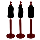 Children Kids Age 1 year Tailors Dummy Mannequin, Black Torso Bust with a Red Wood Round Base